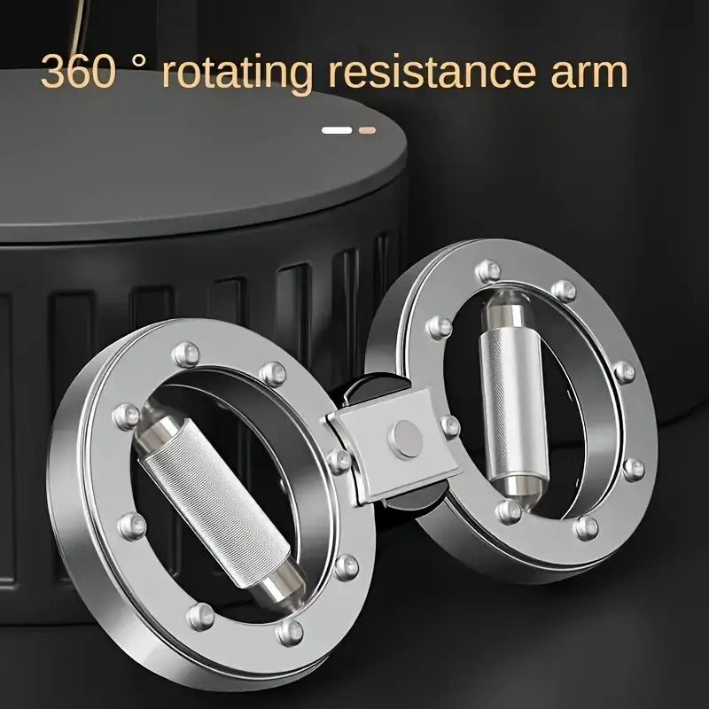 Multi Function Adjustable Resistance Speed Arm Trainer  Eight Wheel For Wrist Strength And Boxing Ideal For Men'S Strong And Healthy Arms  8 Finger Ring Arm Strength Device And Fitness Lifting Ring